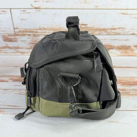 Canon 100EG Custom Gadget Bag Black/Olive DSLR Camera Bag w/ Strap - Picture 3 of 6